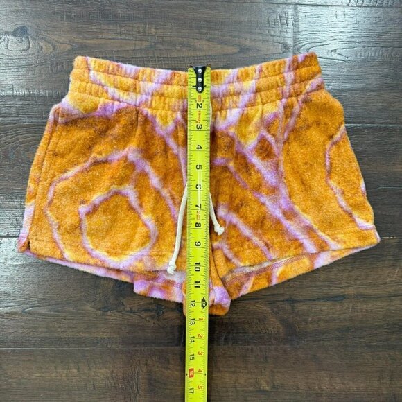 Out From Under Women's Tie Dye Drawstring Pull On Short Orange Multi Size XS - Picture 6 of 7